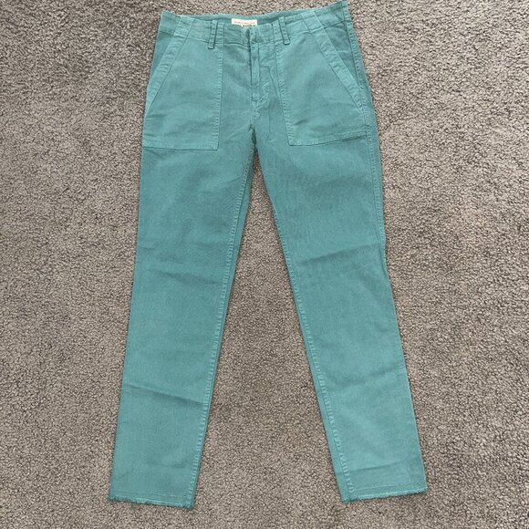NILI LOTAN JENNA CROPPED RAW HEM CHINO PANTS Made in New York  111/88 - NL80 -0 - Picture 1 of 13